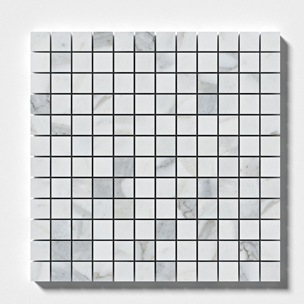 Calacatta Gold Polished 1x1 Marble Mosaic