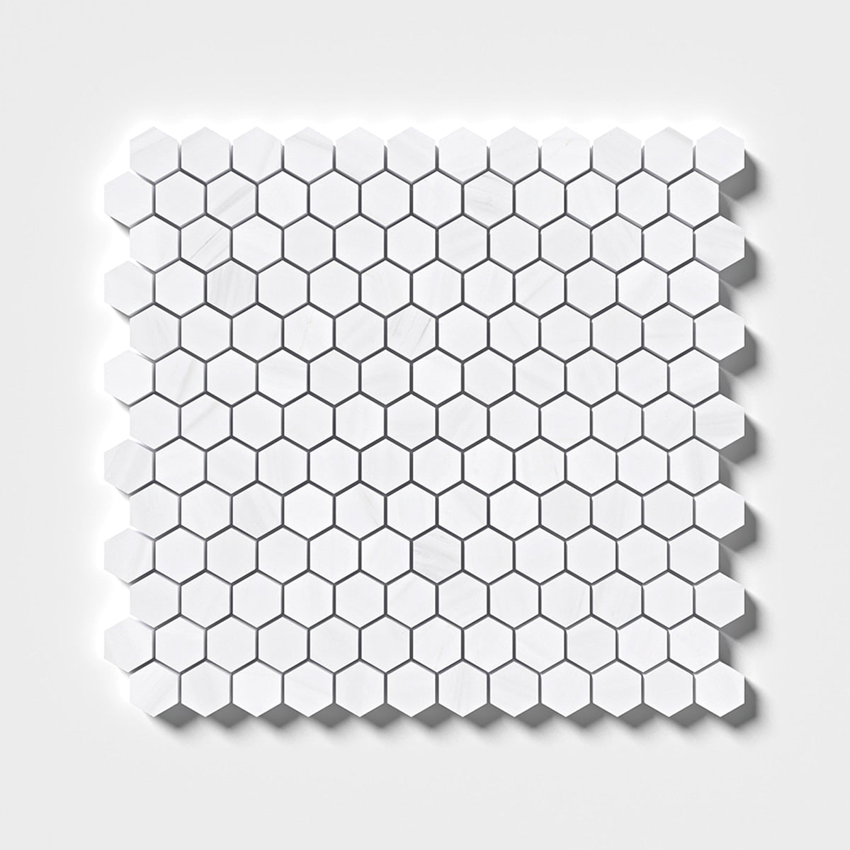 Bianco Dolomiti Polished 1 Inch Hexagon Marble Mosaic