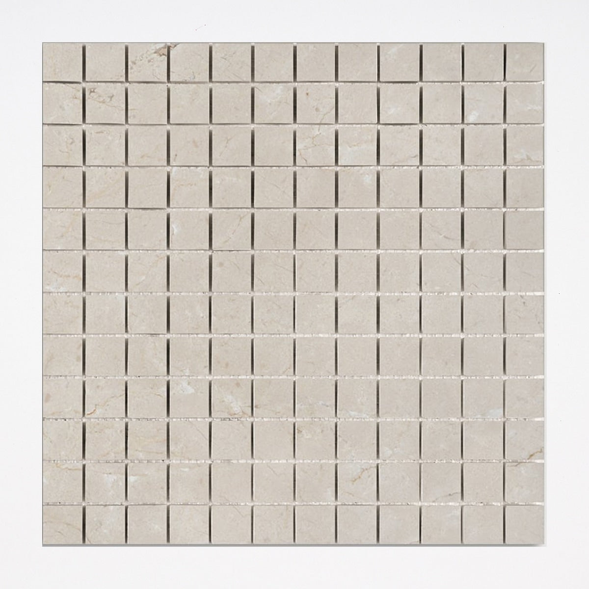 Crema Marfil Polished 1x1 Marble Mosaic