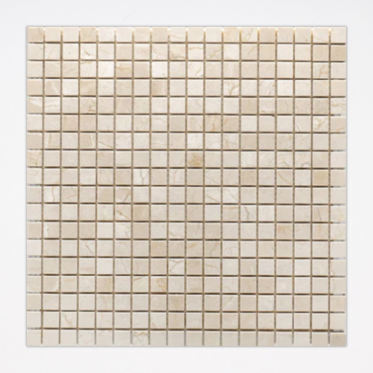 Crema Marfil Polished 5/8x5/8 Marble Mosaic