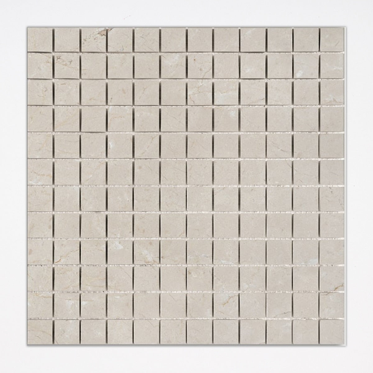 Crema Marfil Honed 1x1 Marble Mosaic