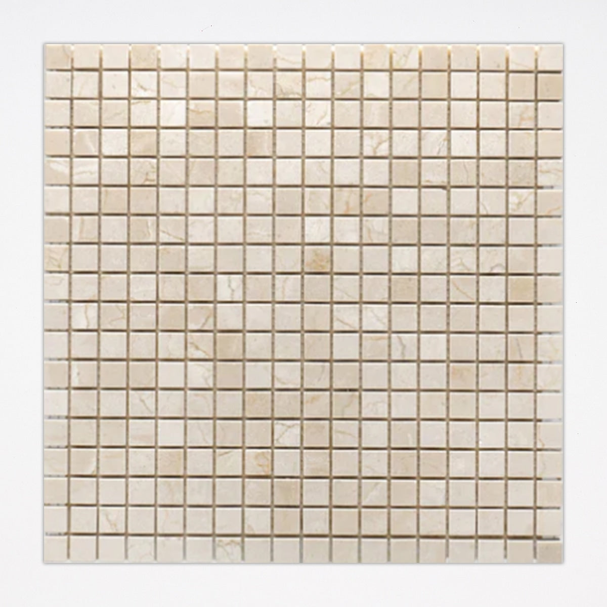 Crema Marfil Honed 5/8x5/8 Marble Mosaic