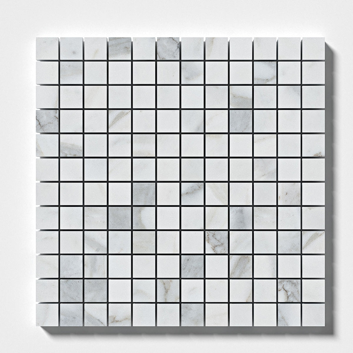 Calacatta Gold Honed 1x1 Marble Mosaic
